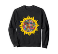 Fun Brightly Colored Psychedelic Sun Sweatshirt - Unique Graphic for Adults - T-Shirt, Sweatshirt, Hoodie