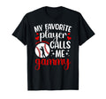 My Favorite Baseball Player Gammy Baseball T-Shirt - Graphic Print Unisex - T-Shirt, Sweatshirt, Hoodie
