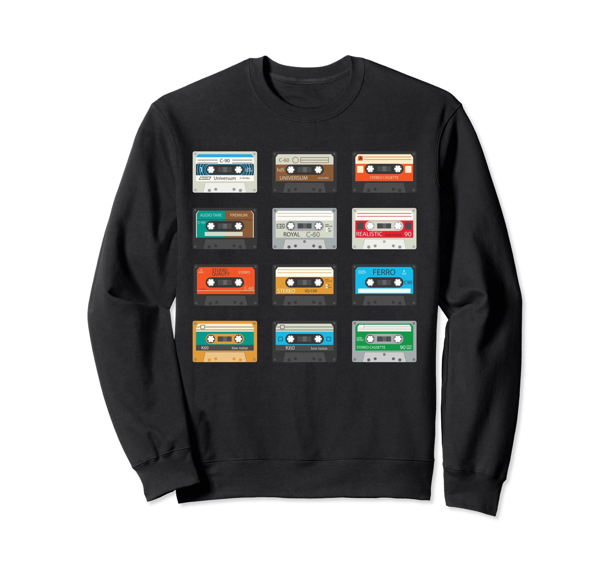 80S Rock Cassettes Rock Cassettes Sweatshirt - Fun Novelty Design Unisex - T-Shirt, Sweatshirt, Hoodie