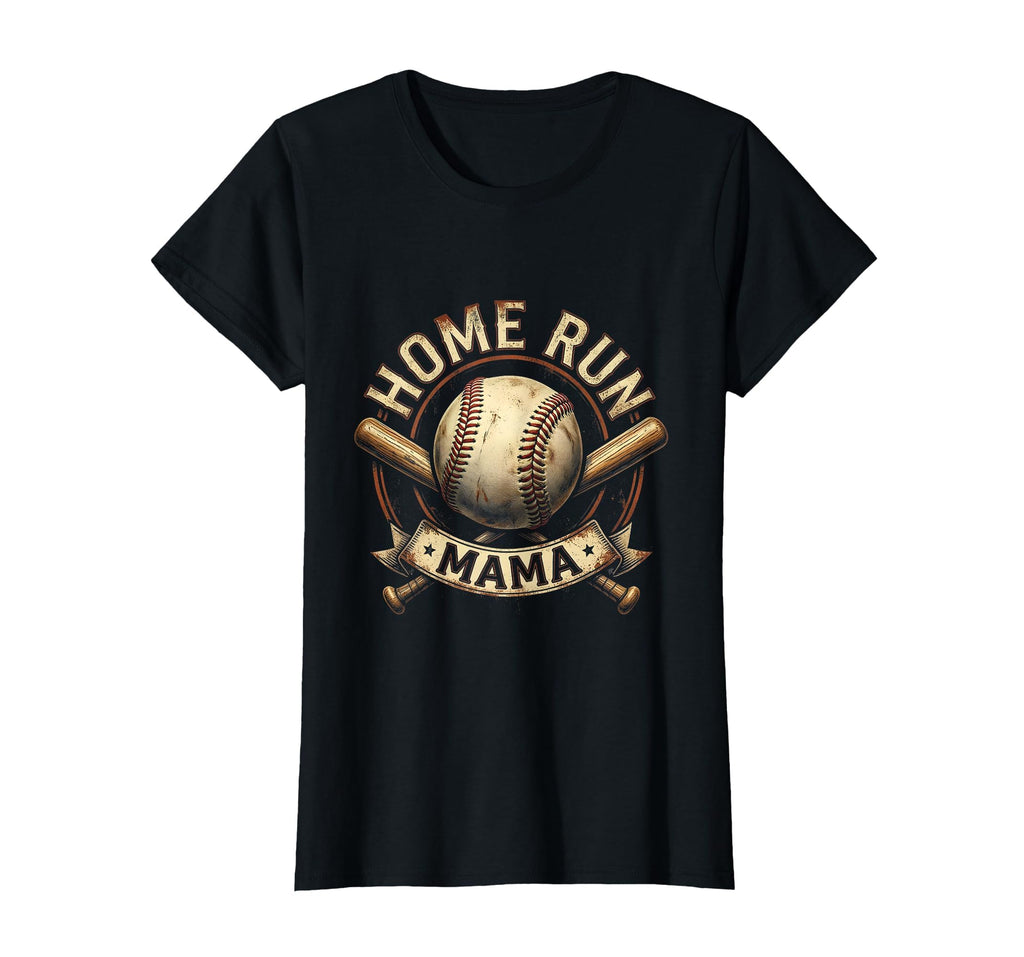 Home Run Mama Baseball Mom T-Shirt - Fun Novelty Design for Adults - T-Shirt, Sweatshirt, Hoodie