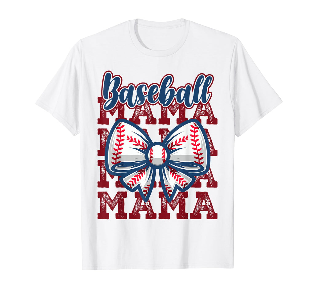 Baseball Mama Coquette Bow Mothers T-Shirt - Aesthetic Graphic Men Women - T-Shirt, Sweatshirt, Hoodie