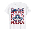 Baseball Mama Coquette Bow Mothers T-Shirt - Aesthetic Graphic Men Women - T-Shirt, Sweatshirt, Hoodie