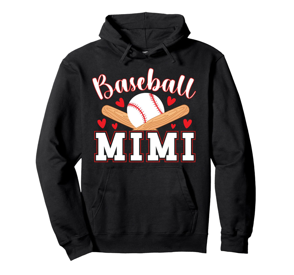 Baseball Mimi Grandma Baseball Player Hoodie - Unique Graphic for Adults - T-Shirt, Sweatshirt, Hoodie