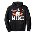 Baseball Mimi Grandma Baseball Player Hoodie - Unique Graphic for Adults - T-Shirt, Sweatshirt, Hoodie