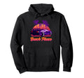 Beach Please Futuristic Vaporwave Hoodie - Minimalist Print for Adults - T-Shirt, Sweatshirt, Hoodie