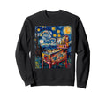 Painting Art Inspired Pinball Arcade Sweatshirt - Unique Graphic for Adults - T-Shirt, Sweatshirt, Hoodie