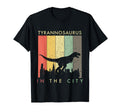 Distressed Tyrannosaurus City Dinosaur T-Shirt - Novelty Apparel Men Women - T-Shirt, Sweatshirt, Hoodie