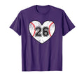 Baseball Heart Player 26 Baseball Mom T-Shirt - Custom Art Print Unisex - T-Shirt, Sweatshirt, Hoodie