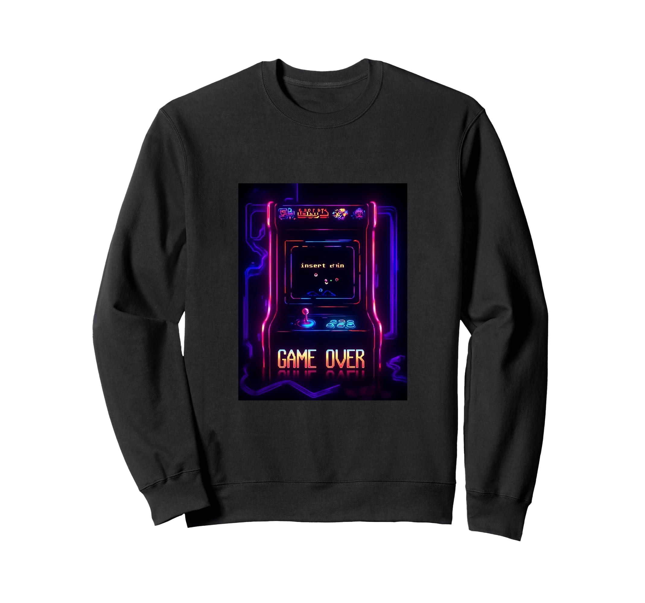 Gaming Arcade Game Over Play Player Sweatshirt - Minimalist Print Unisex - T-Shirt, Sweatshirt, Hoodie