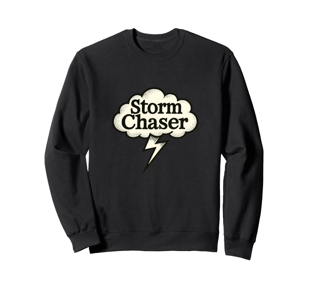 Storm Chaser Illustration Lightening Sweatshirt - Streetwear Style Unisex - T-Shirt, Sweatshirt, Hoodie