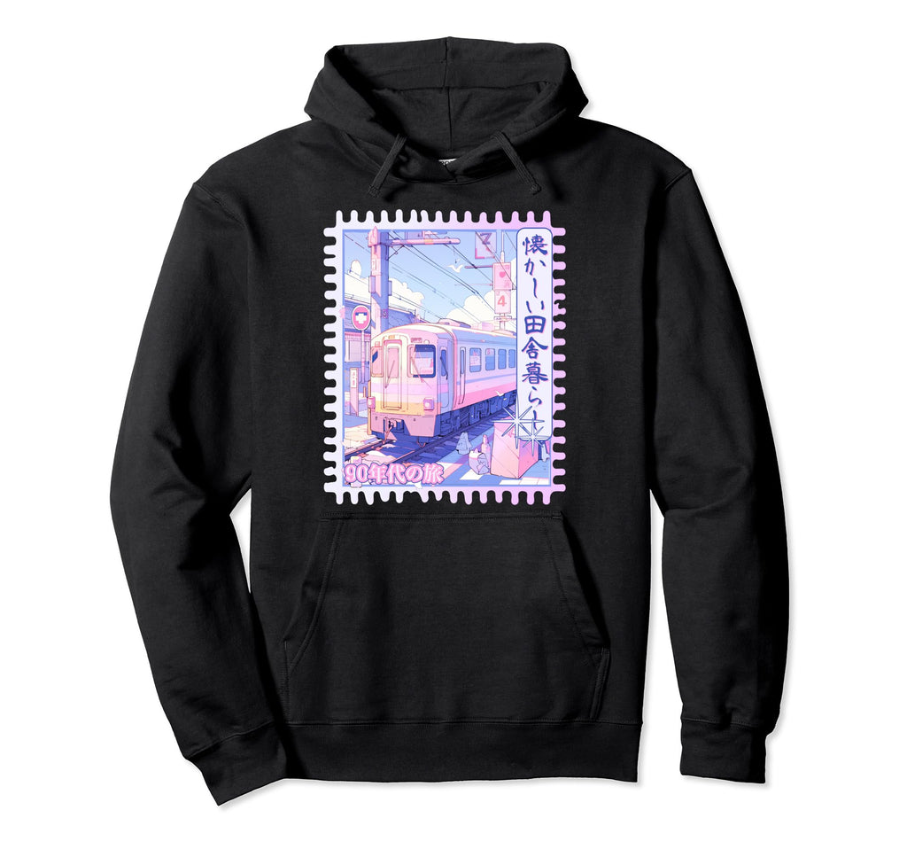 Kawaii Pastel Anime Train Japanese Hoodie - Fun Novelty Design Unisex - T-Shirt, Sweatshirt, Hoodie
