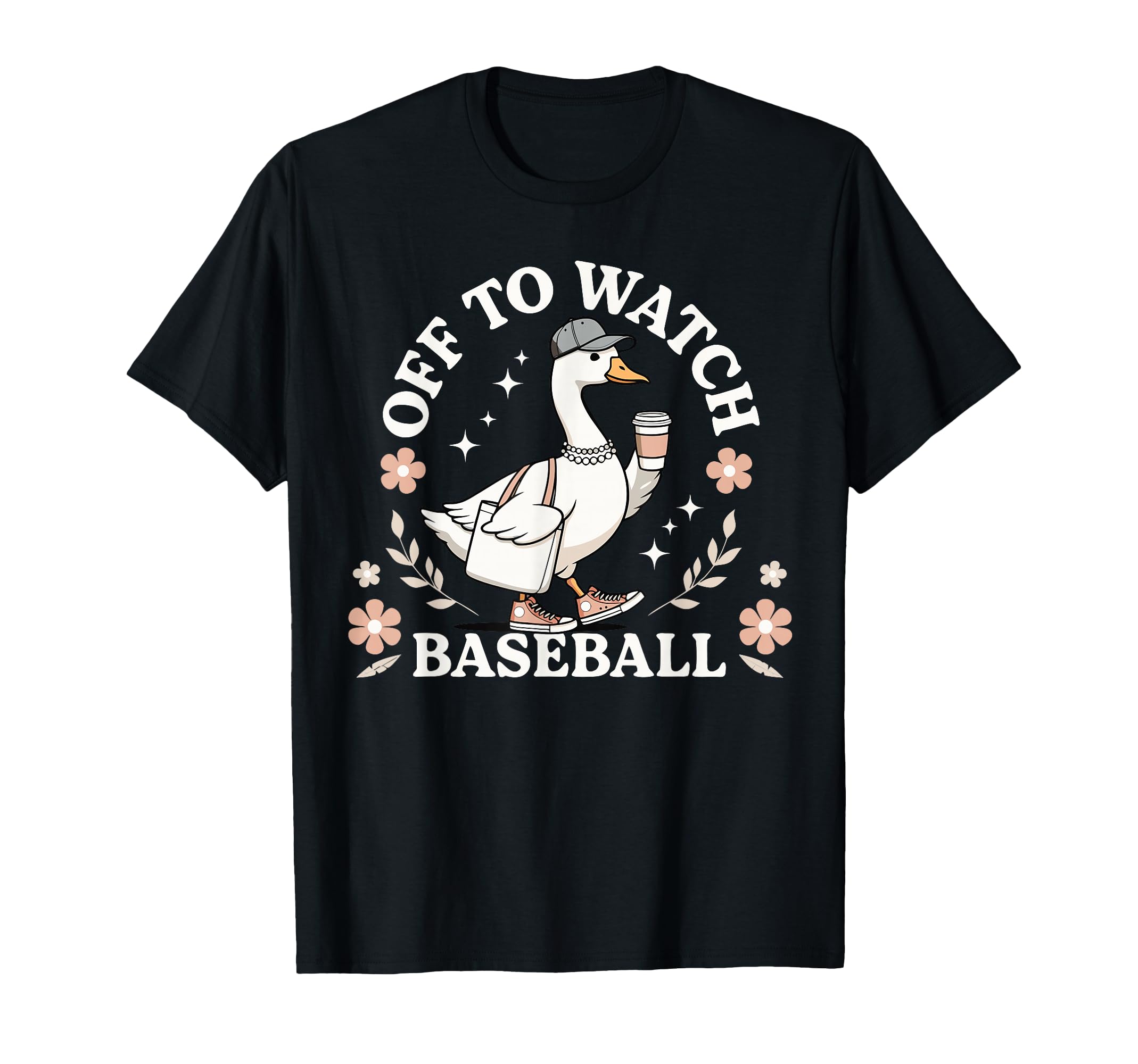 Off To Watch Baseball Goose Goose T-Shirt - Casual Everyday Wear Men Women - T-Shirt, Sweatshirt, Hoodie