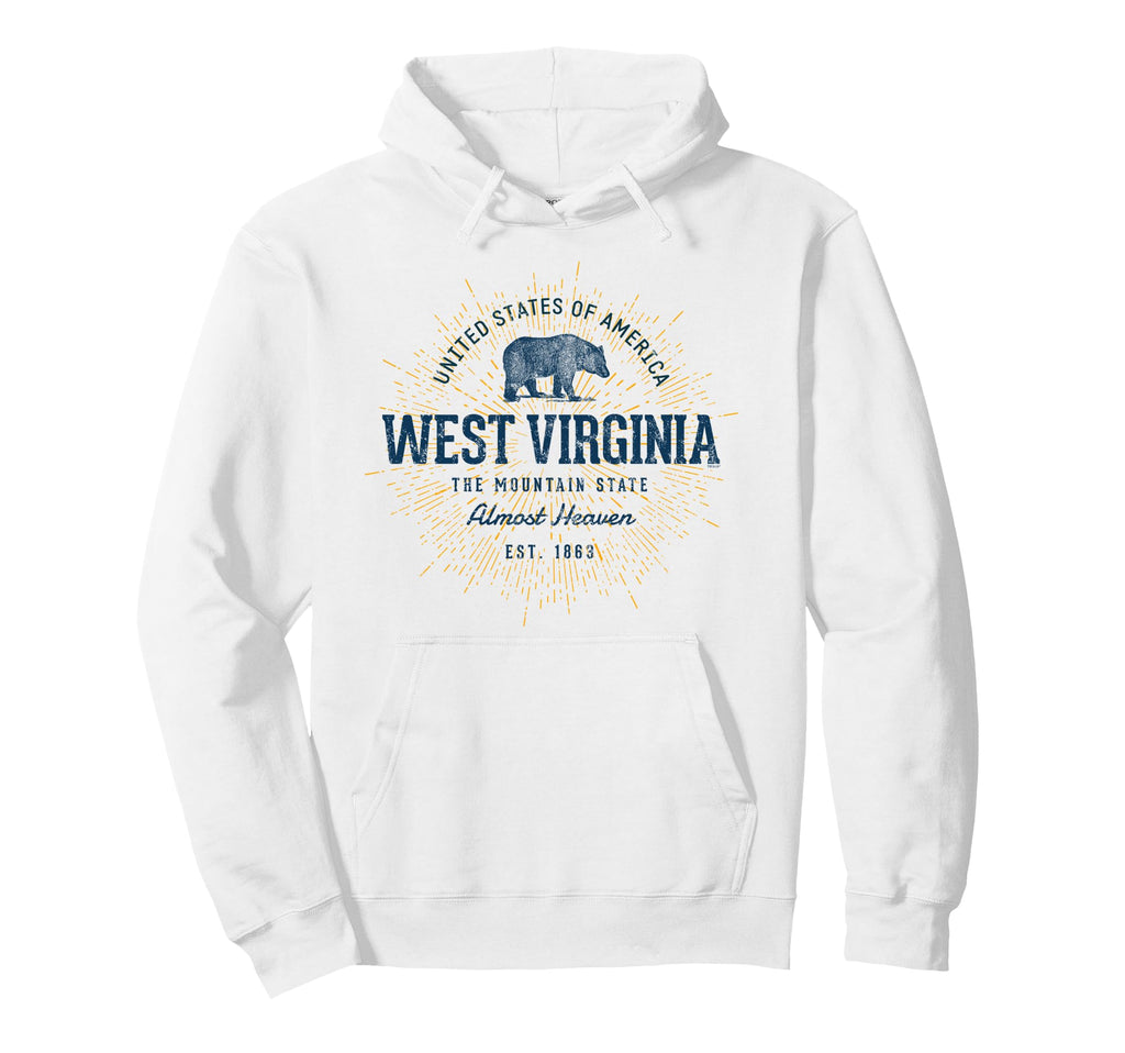 State West Virginia Hoodie - Streetwear Style Unisex - T-Shirt, Sweatshirt, Hoodie