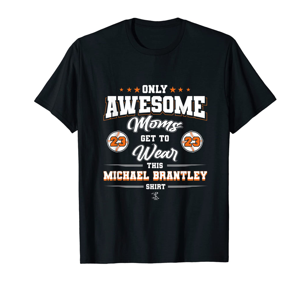 Michael Brantley Awesome Moms T-Shirt - Aesthetic Graphic for Adults - T-Shirt, Sweatshirt, Hoodie