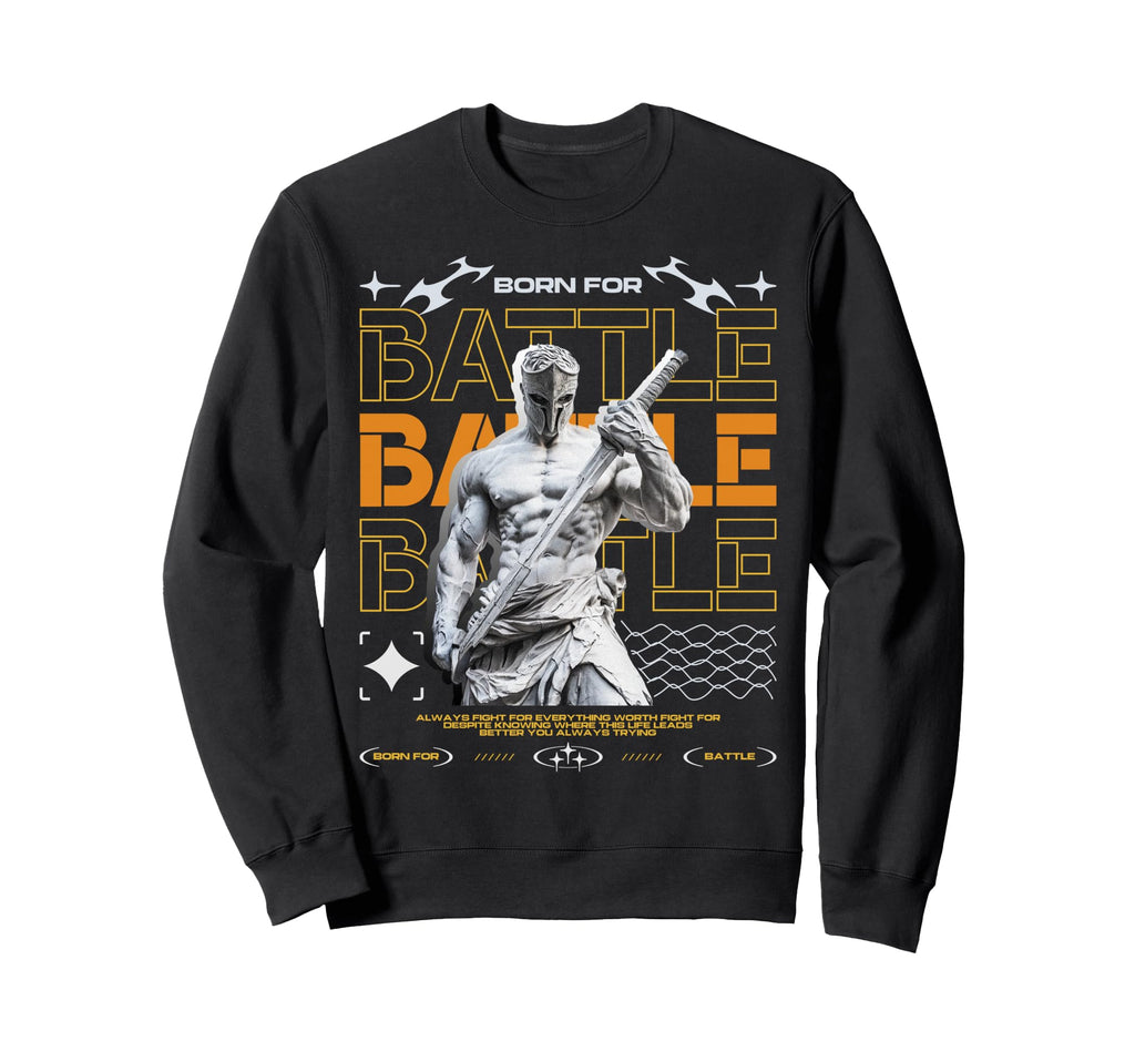 Y2K Battle Bold Urban Graffiti Sweatshirt - Aesthetic Graphic Unisex - T-Shirt, Sweatshirt, Hoodie