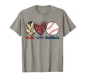 Baseball Peace Love Baseball T-Shirt - Custom Art Print Unisex - T-Shirt, Sweatshirt, Hoodie