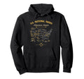 63 National Parks Map Us Park Camping Hoodie - Streetwear Style for Adults - T-Shirt, Sweatshirt, Hoodie