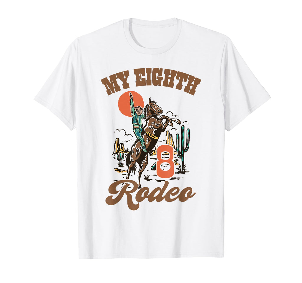 My Eight Rodeo Western 8Th Birthday T-Shirt - Trendy Graphic Men Women - T-Shirt, Sweatshirt, Hoodie
