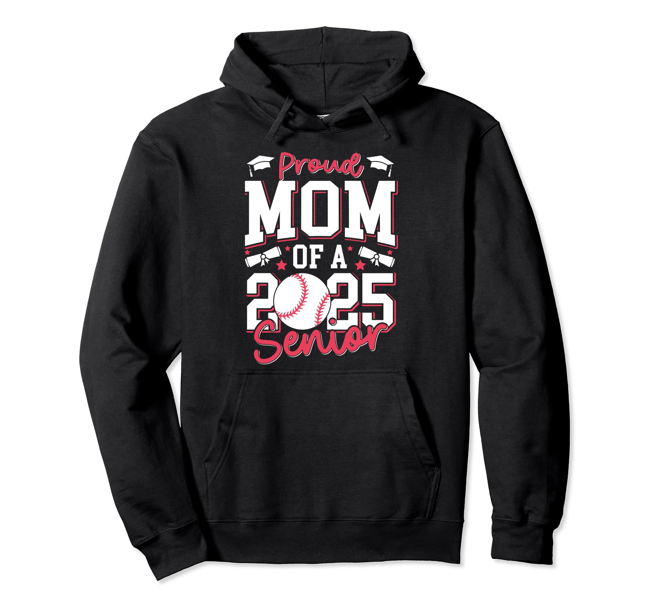 Proud Mom 2025 Senior Graduate Class Hoodie - Minimalist Print Men Women - T-Shirt, Sweatshirt, Hoodie
