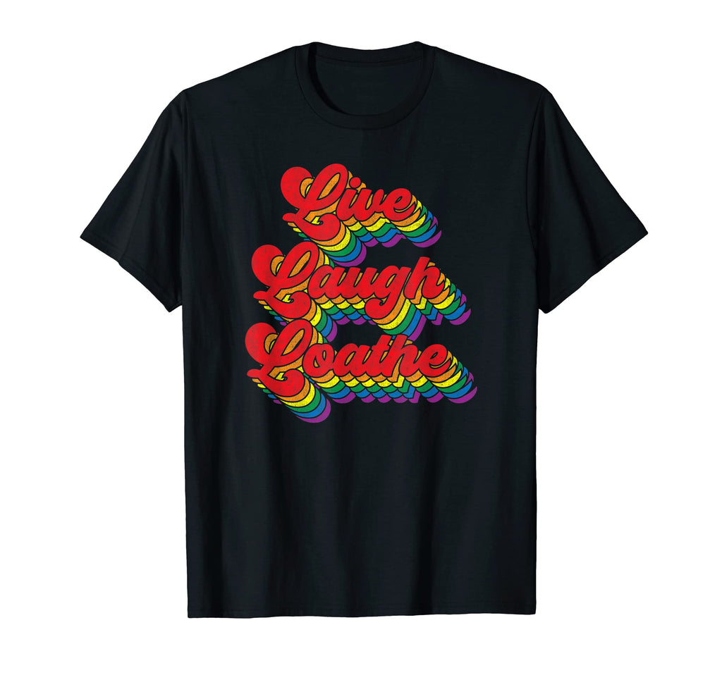 Funny Goth Gothic Parody Rainbow Live T-Shirt - Custom Art Print Men Women - T-Shirt, Sweatshirt, Hoodie