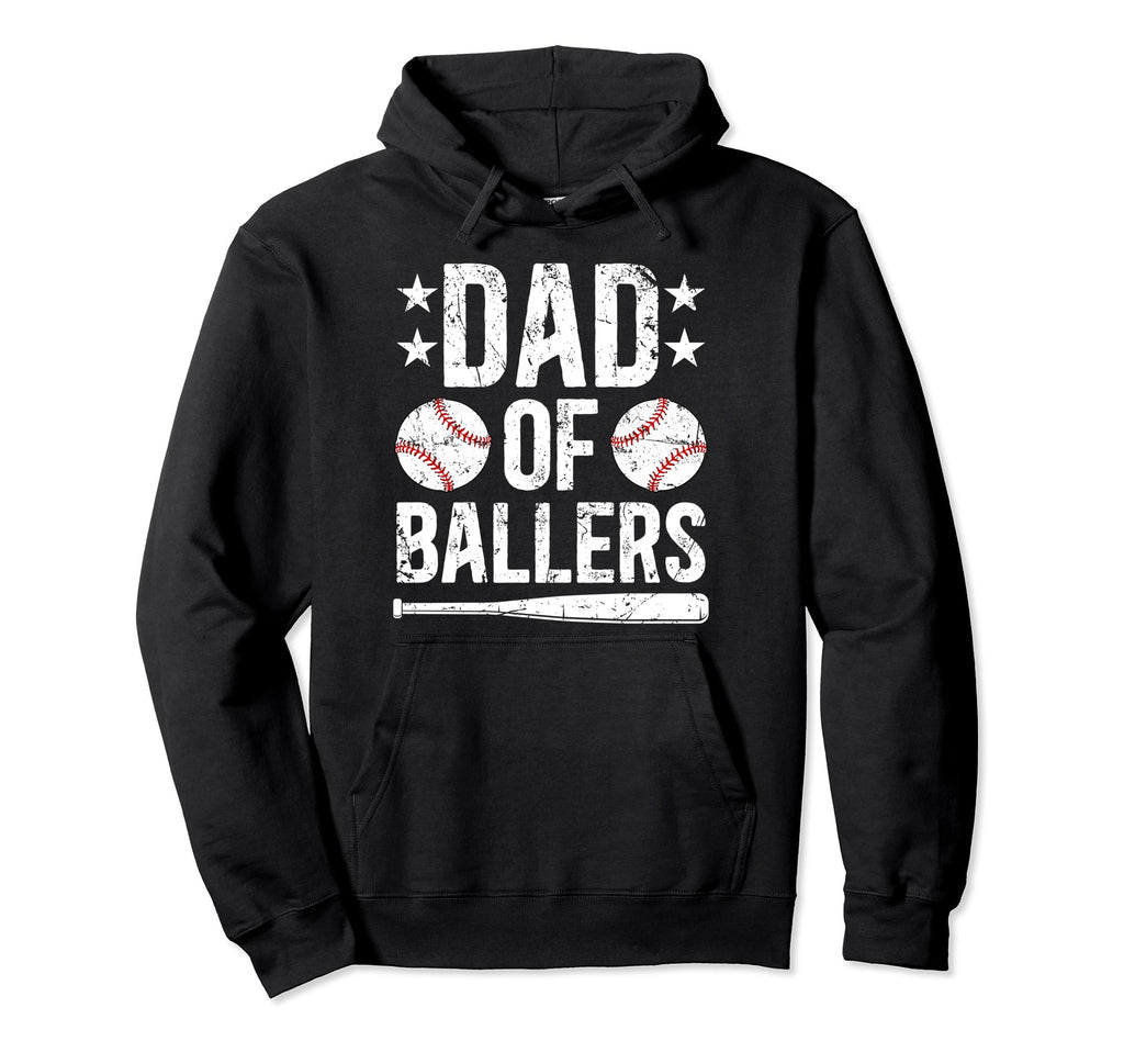 Dad Ballers Baseball Dad Baseball Player Hoodie - Aesthetic Graphic Unisex - T-Shirt, Sweatshirt, Hoodie