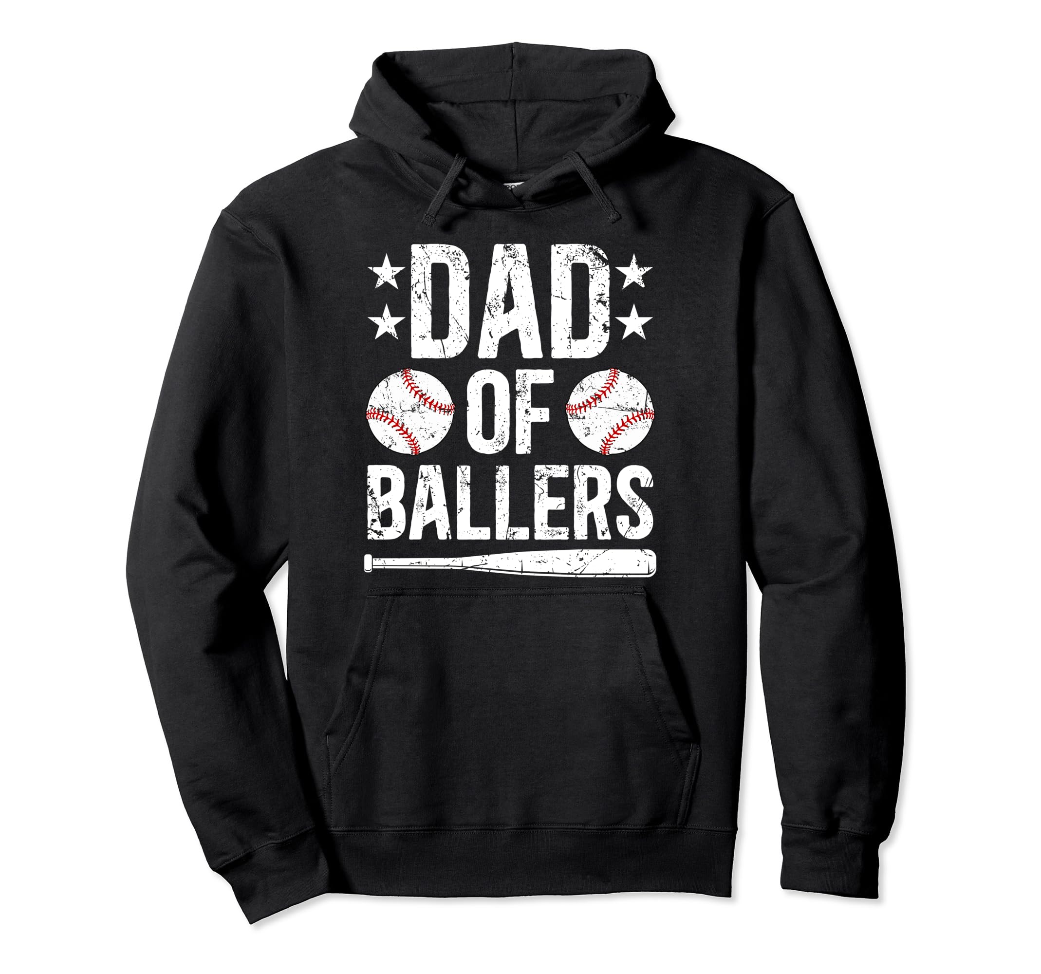Dad Ballers Baseball Dad Baseball Player Hoodie - Aesthetic Graphic Unisex - T-Shirt, Sweatshirt, Hoodie