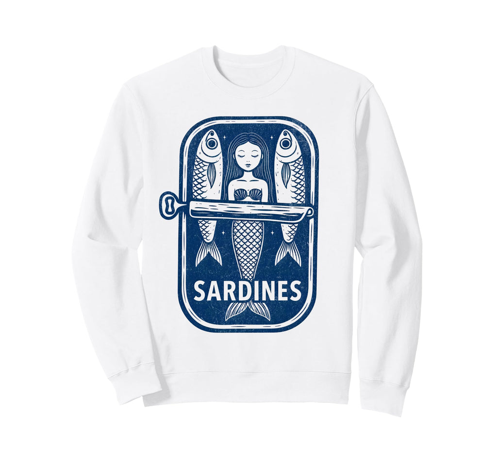 Sardines Tinned Fish Summer Sweatshirt - Fun Novelty Design Men Women - T-Shirt, Sweatshirt, Hoodie