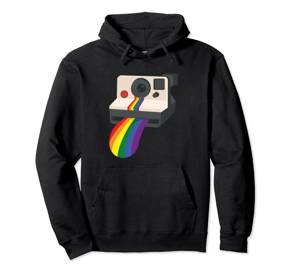 Instant Camera Rainbow Tongue Lgbt Gay Hoodie - Trendy Graphic Unisex - T-Shirt, Sweatshirt, Hoodie