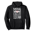Proud Baseball Mom Baseball Player Hoodie - Custom Art Print for Adults - T-Shirt, Sweatshirt, Hoodie