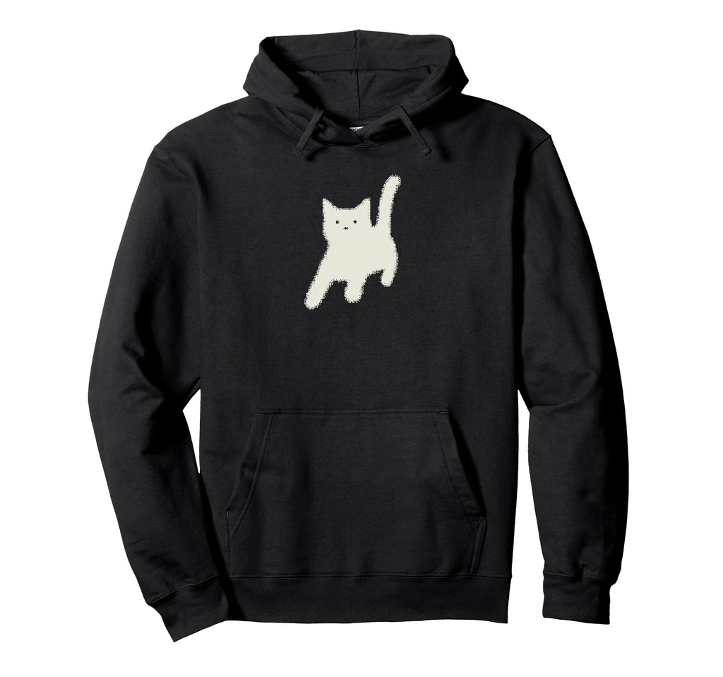 Y2K Cat Scary Back Tomcat 90S 80S Hoodie - Casual Everyday Wear Unisex - T-Shirt, Sweatshirt, Hoodie