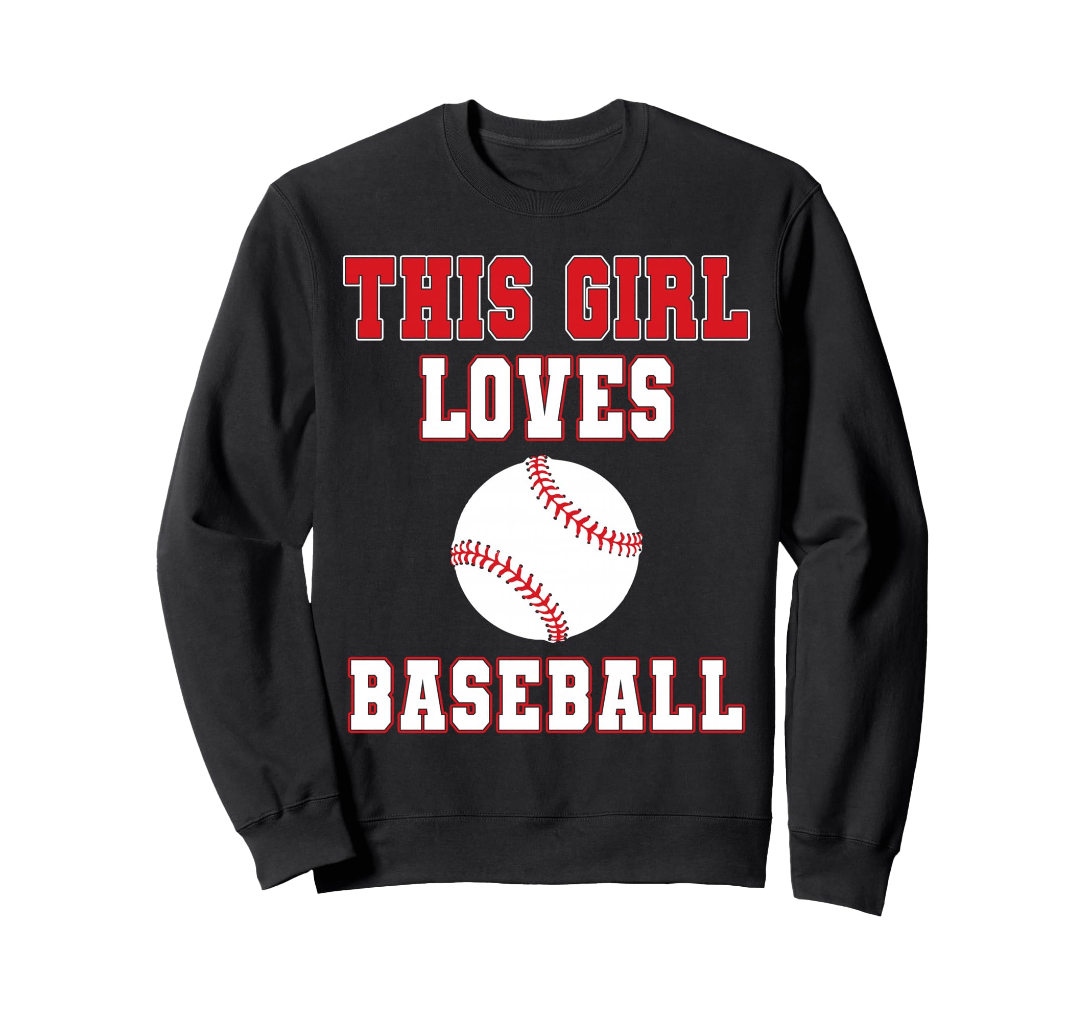 This Loves Baseball Baseball Sweatshirt - Fun Novelty Design Men Women - T-Shirt, Sweatshirt, Hoodie