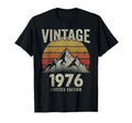 1976 Sunset Mountain 50Th Birthday T-Shirt - Minimalist Print for Adults - T-Shirt, Sweatshirt, Hoodie
