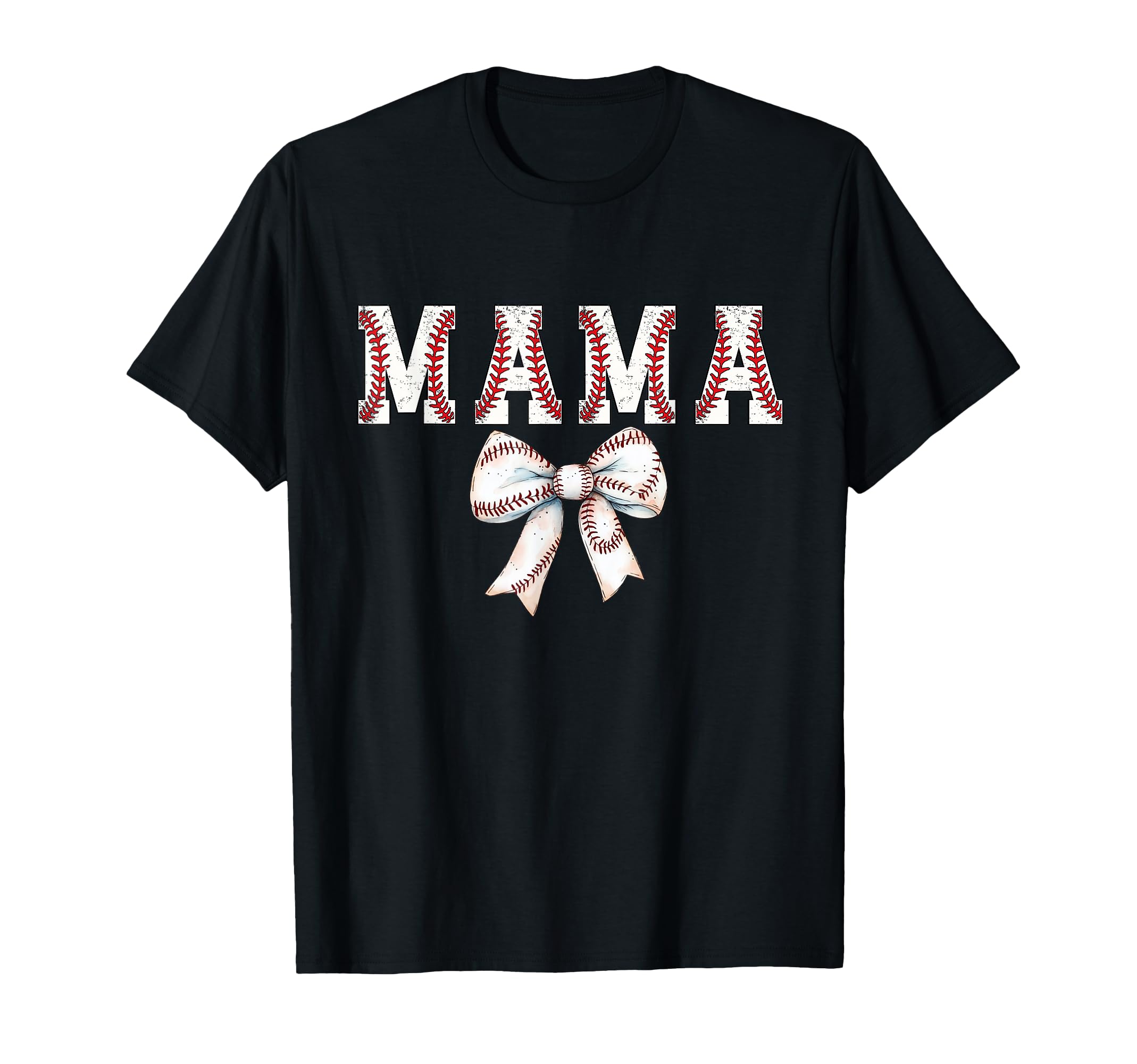 Baseball Mom Bow Baseball Mama Bow T-Shirt - Aesthetic Graphic Unisex - T-Shirt, Sweatshirt, Hoodie
