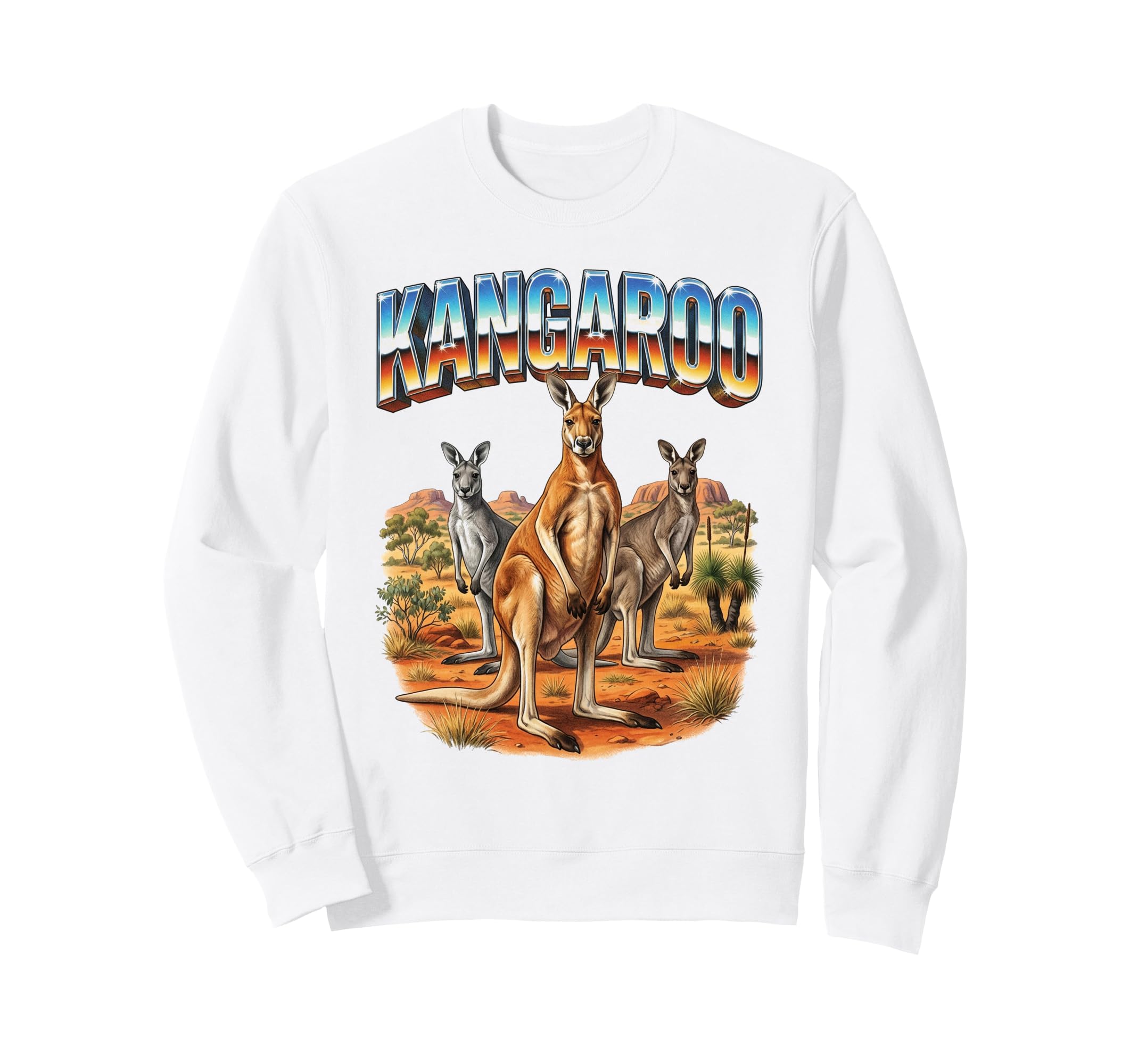 Kangaroo 70S 90S Kangaroo Sweatshirt - Casual Everyday Wear Unisex - T-Shirt, Sweatshirt, Hoodie