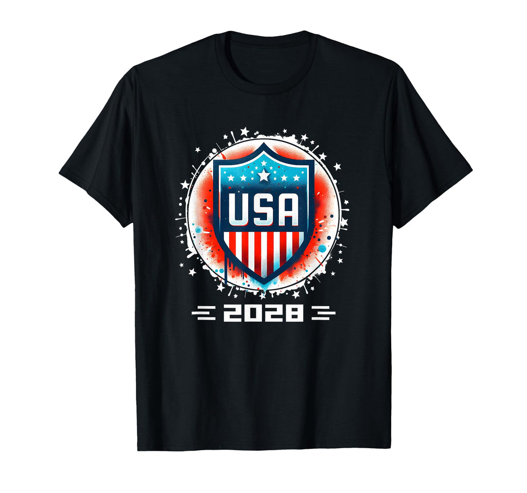 Usa 2028 Go United States Sport T-Shirt - Fun Novelty Design for Adults - T-Shirt, Sweatshirt, Hoodie