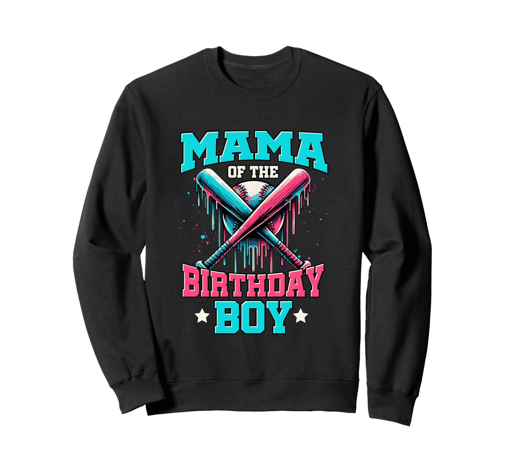 Mama Birthday Baseball Ice Cream Sweatshirt - Aesthetic Graphic Men Women - T-Shirt, Sweatshirt, Hoodie
