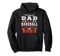 Proud Dad Baseball Senior 2023 Hoodie - Graphic Print for Adults - T-Shirt, Sweatshirt, Hoodie