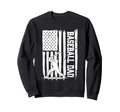 Baseball Dad Us America Flag Sweatshirt - Aesthetic Graphic for Adults - T-Shirt, Sweatshirt, Hoodie