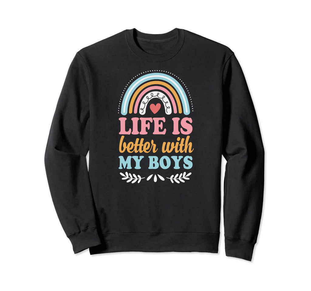 Life Is Better My Bohemian Rainbow Boho Sweatshirt - Trendy Graphic Unisex - T-Shirt, Sweatshirt, Hoodie