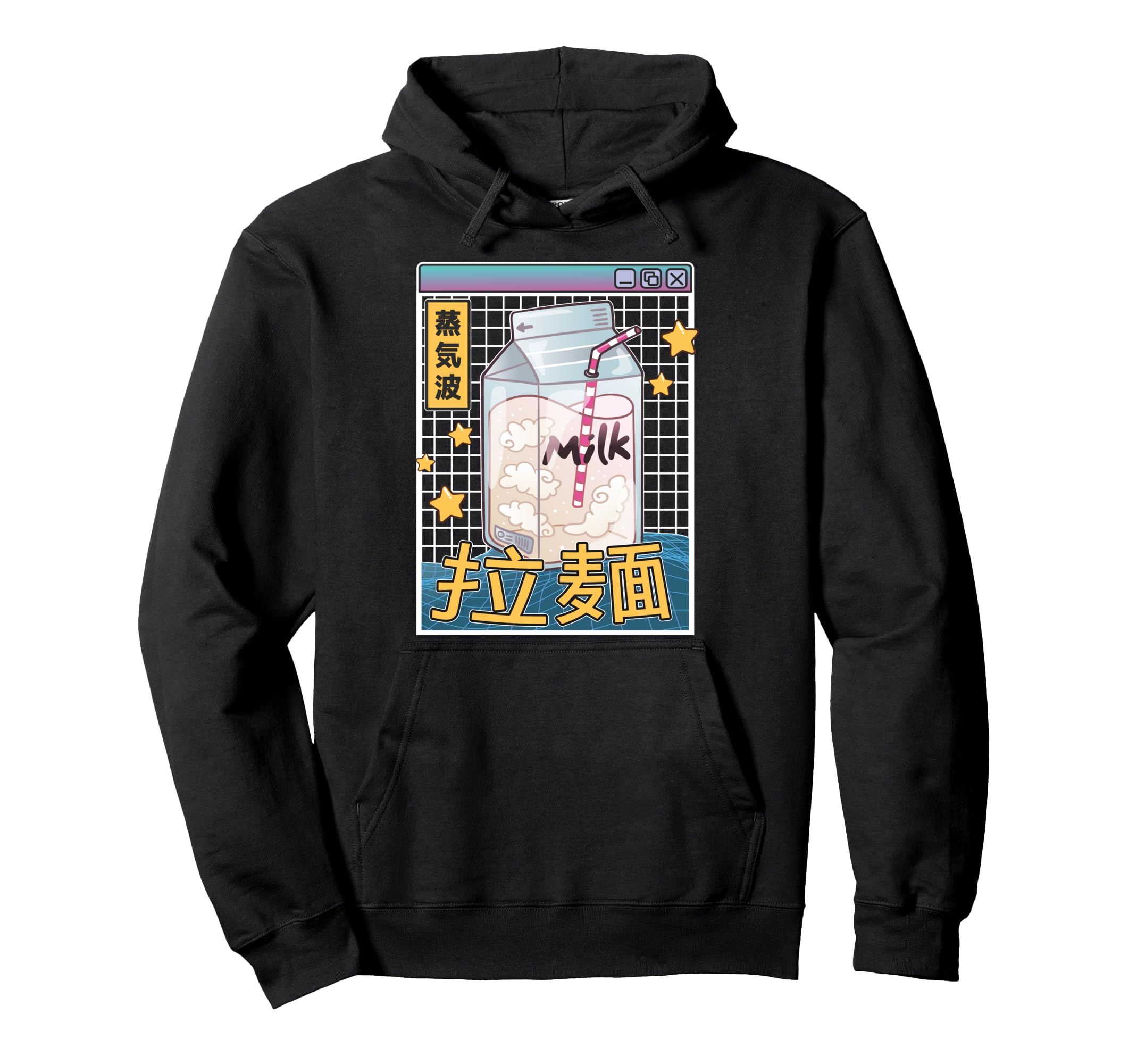 Milk Carton Digital Japan 80S Otaku Hoodie - Trendy Graphic Men Women - T-Shirt, Sweatshirt, Hoodie