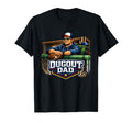 Dugout Dad Baseball Game Day Supporter T-Shirt - Minimalist Print Men Women - T-Shirt, Sweatshirt, Hoodie