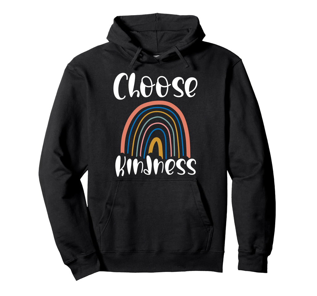 Choose Kindness Rainbow Boho Hoodie - Casual Everyday Wear Men Women - T-Shirt, Sweatshirt, Hoodie