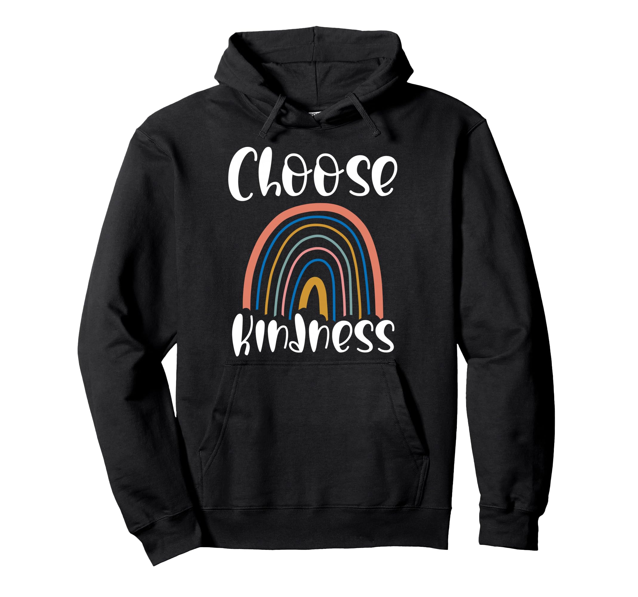 Choose Kindness Rainbow Boho Hoodie - Casual Everyday Wear Men Women - T-Shirt, Sweatshirt, Hoodie