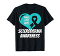 Scleroderma Awareness Peace Love Hope T-Shirt - Custom Art Print Unisex - T-Shirt, Sweatshirt, Hoodie