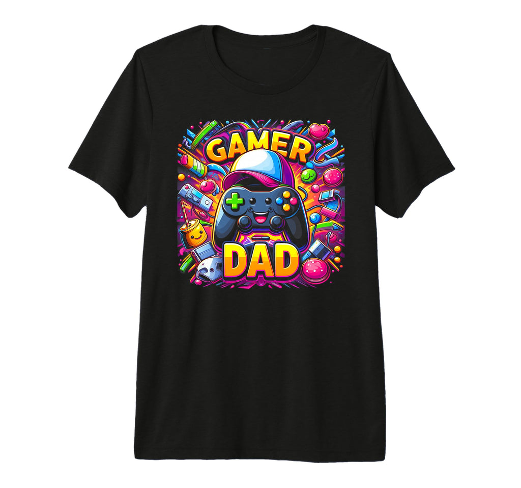 Gamer Dad Game Controller Gaming T-Shirt - Fun Novelty Design Men Women - T-Shirt, Sweatshirt, Hoodie