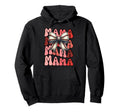 Groovy Mama Baseball Coquette Stitch Hoodie - Casual Everyday Wear Unisex - T-Shirt, Sweatshirt, Hoodie