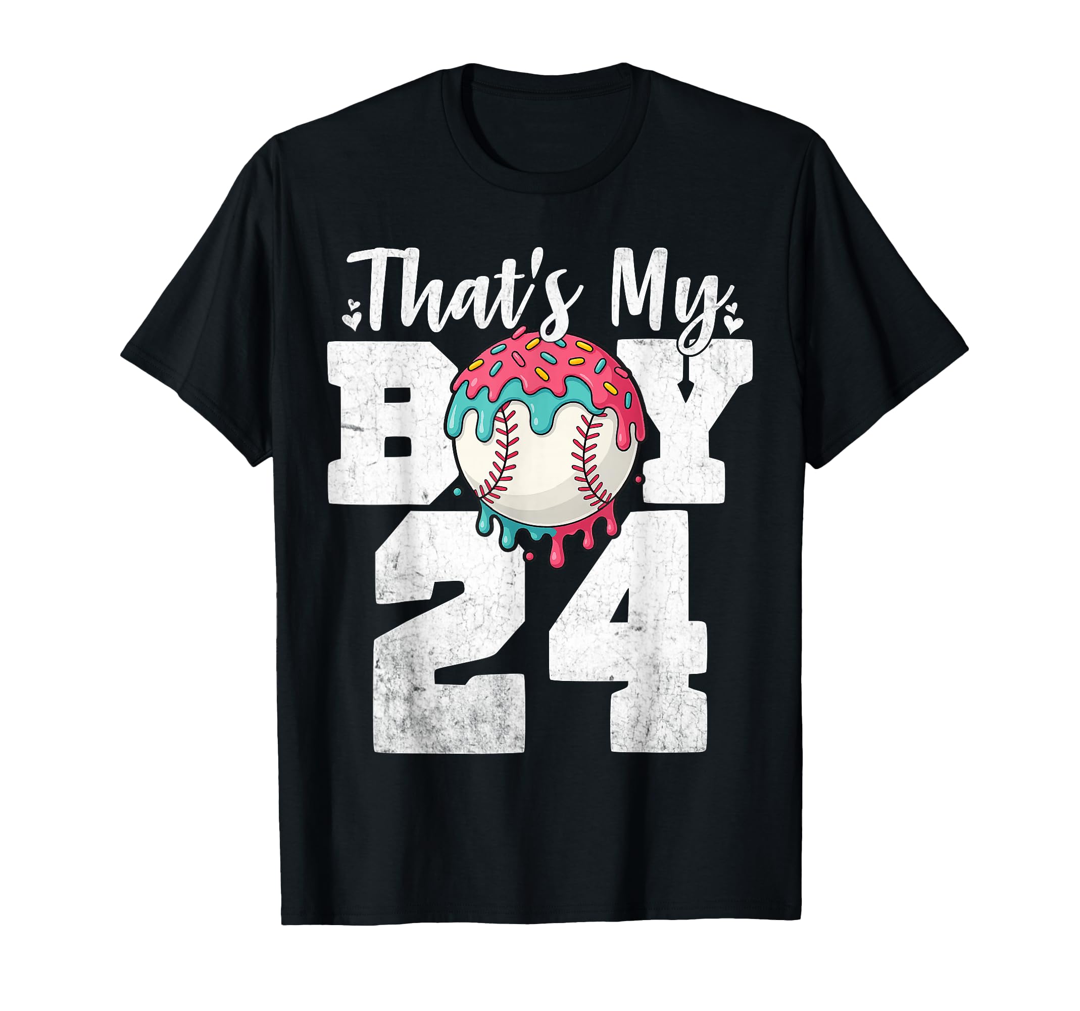 Thats My Baseball 24 Number Mom Dad 24 T-Shirt - Minimalist Print Unisex - T-Shirt, Sweatshirt, Hoodie