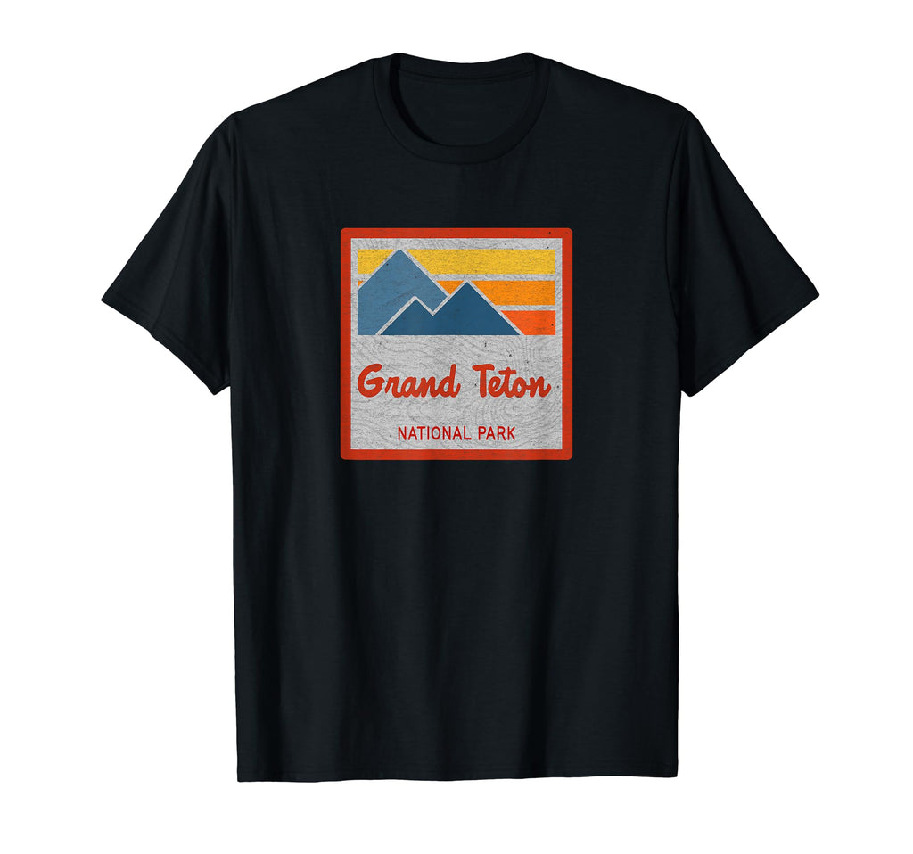 Grand Teton National Park Stripes T-Shirt - Minimalist Print for Adults - T-Shirt, Sweatshirt, Hoodie