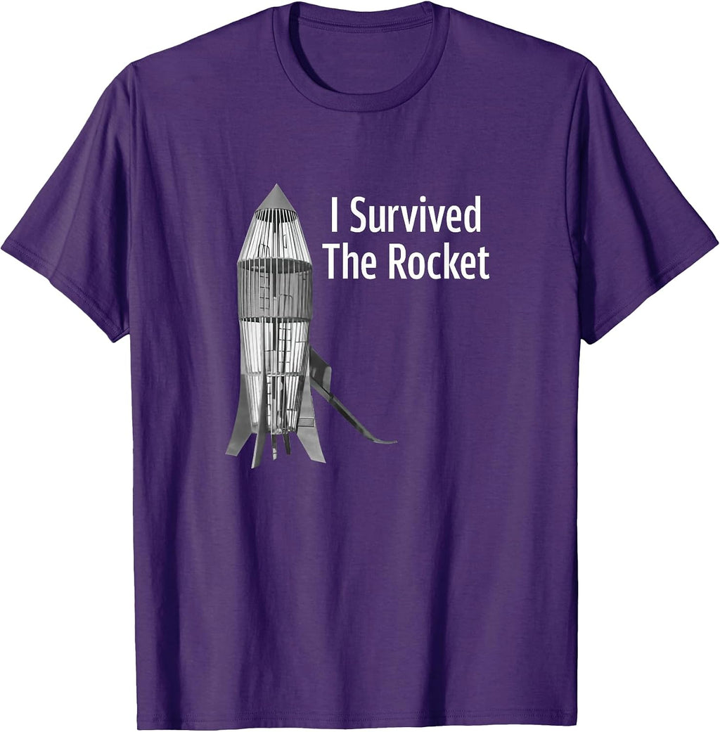 I Survived The Rocket Quote - Adult & Kids T-Shirts, Sweatshirts & Hoodies apparel design preview 1