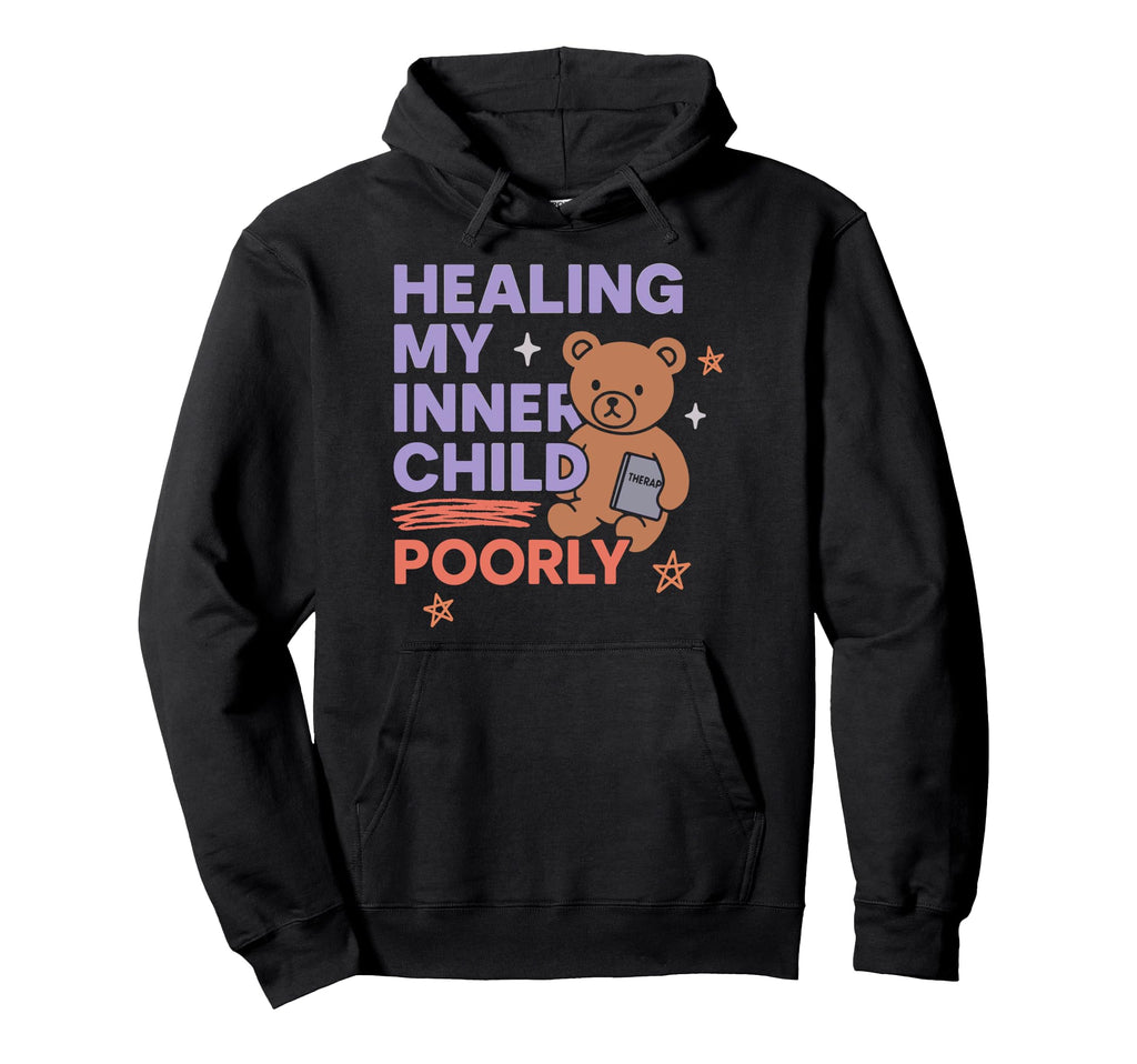 Hot Anxiety Glam Therapy Overthinking Hoodie - Trendy Graphic Unisex - T-Shirt, Sweatshirt, Hoodie